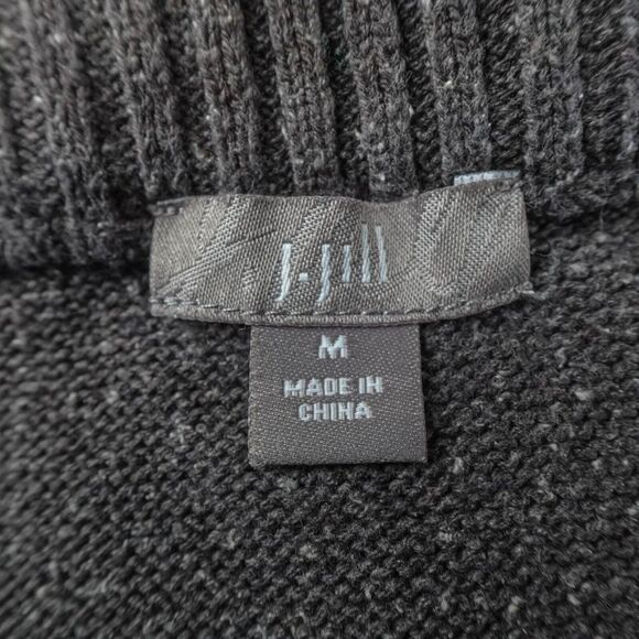 J Jill Womens Sweater Skirt Medium Taupe Minimalist Academia Preppy Mini Y2K - Picture 3 of 8